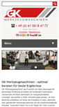 Mobile Screenshot of gk-werkzeugmaschinen.com